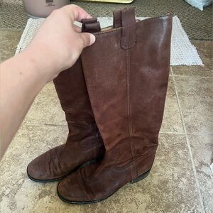 Tall Leather Boots Made in Italy